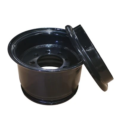 Black Painting 5. 00 f -10 Truccino forklift 4pc RIM per il montaggio 6. 5-10 pneumatico